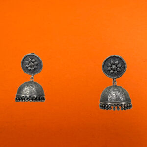 Butta Shape Oxidized Hanggings